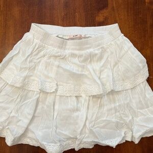 Mi Ami white ruffle skirt